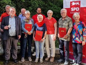 Die Jubilare der Schramberger SPD.
