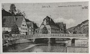 Gasthaus Adler in Sulz, der Ort an dem sich die Sozialdemokraten zu Besprechungen und Sitzungen gerne getroffen haben.