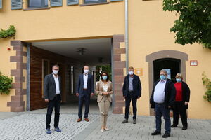 Dr. Thorsten Hinz, Stefan Guhl, Rita Schwarzelühr-Sutter, Rainer Dilger, Mirko Witkowski, Tanja Witkowski (von links)