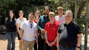 Das Vorstandsteam des Juso-Kreisverbands Rottweil um Ali Zarabi (Fünfter von links) und Mirko Witkowski.
