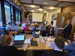 Viel geleistet wurde im SPD-Kreisverband Rottweil. Vorsitzende Mirko Witkowski bei seinem Bericht.